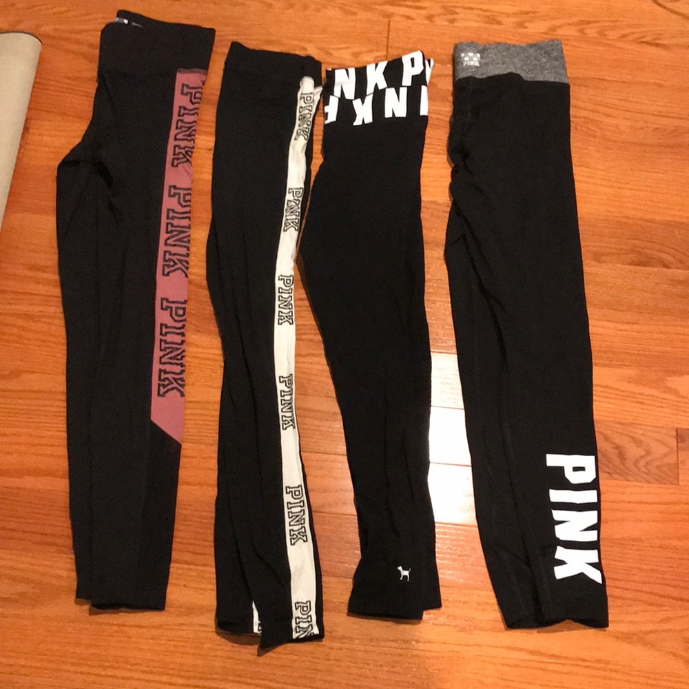Four PINK Victoria’s Secret Leggings